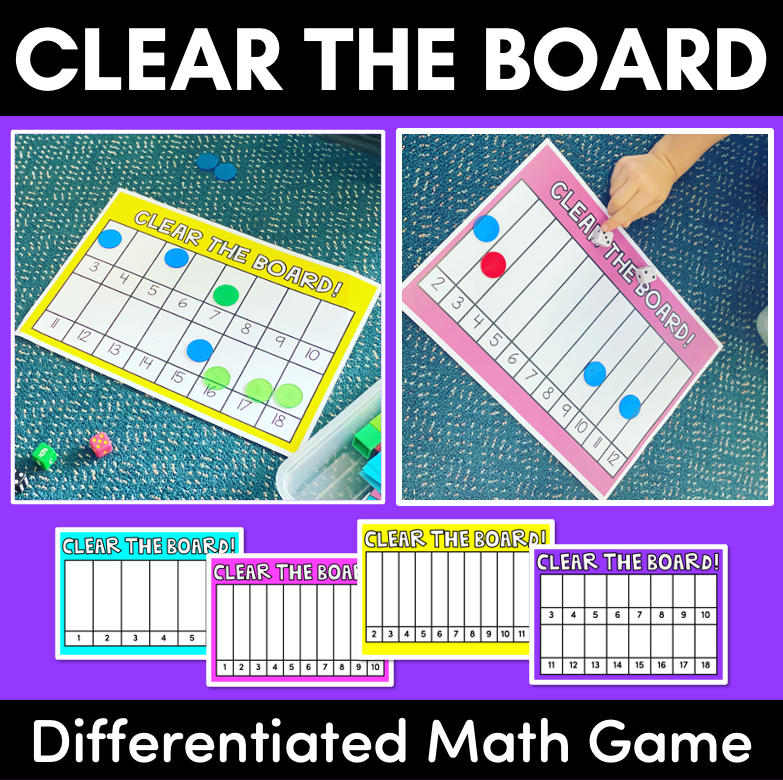 Learning　Addition　the　Mrs　Clear　–　Number　for　Board　K　Bee　Differentiated　Games