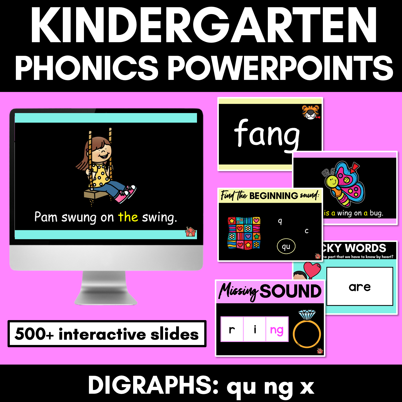 Phonics Powerpoint QU NG X Mrs Learning Bee