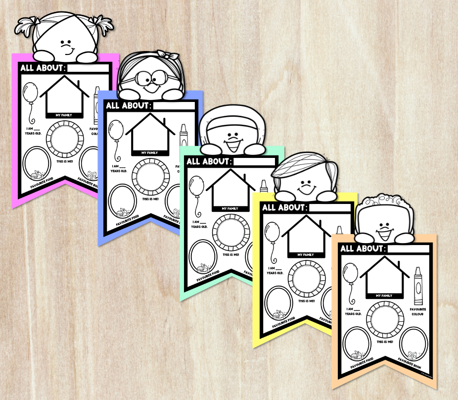 All About Me for Kindergarten Worksheets - FREE All About Me Printable & More!