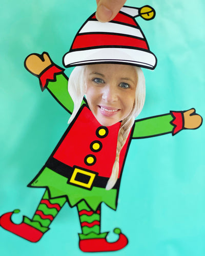 Free Build an Elf Printable Christmas Activity for Kids