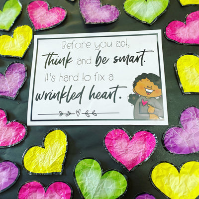 Wrinkled Hearts Kindness Activity