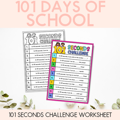 101 Days of School - 101 Seconds Challenge