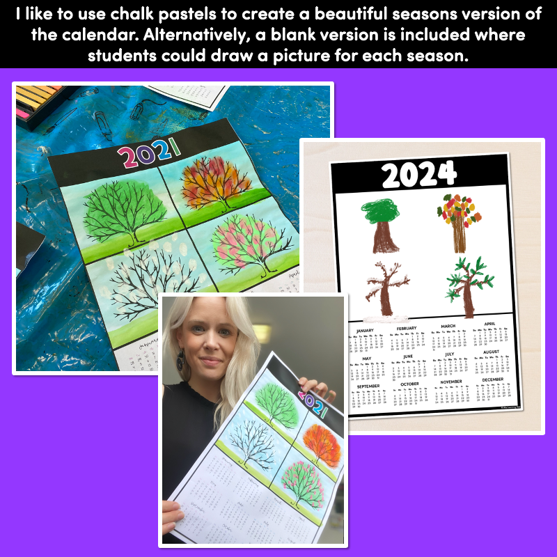 2024 Calendar Templates - End of Year Gifts for Parents & Students