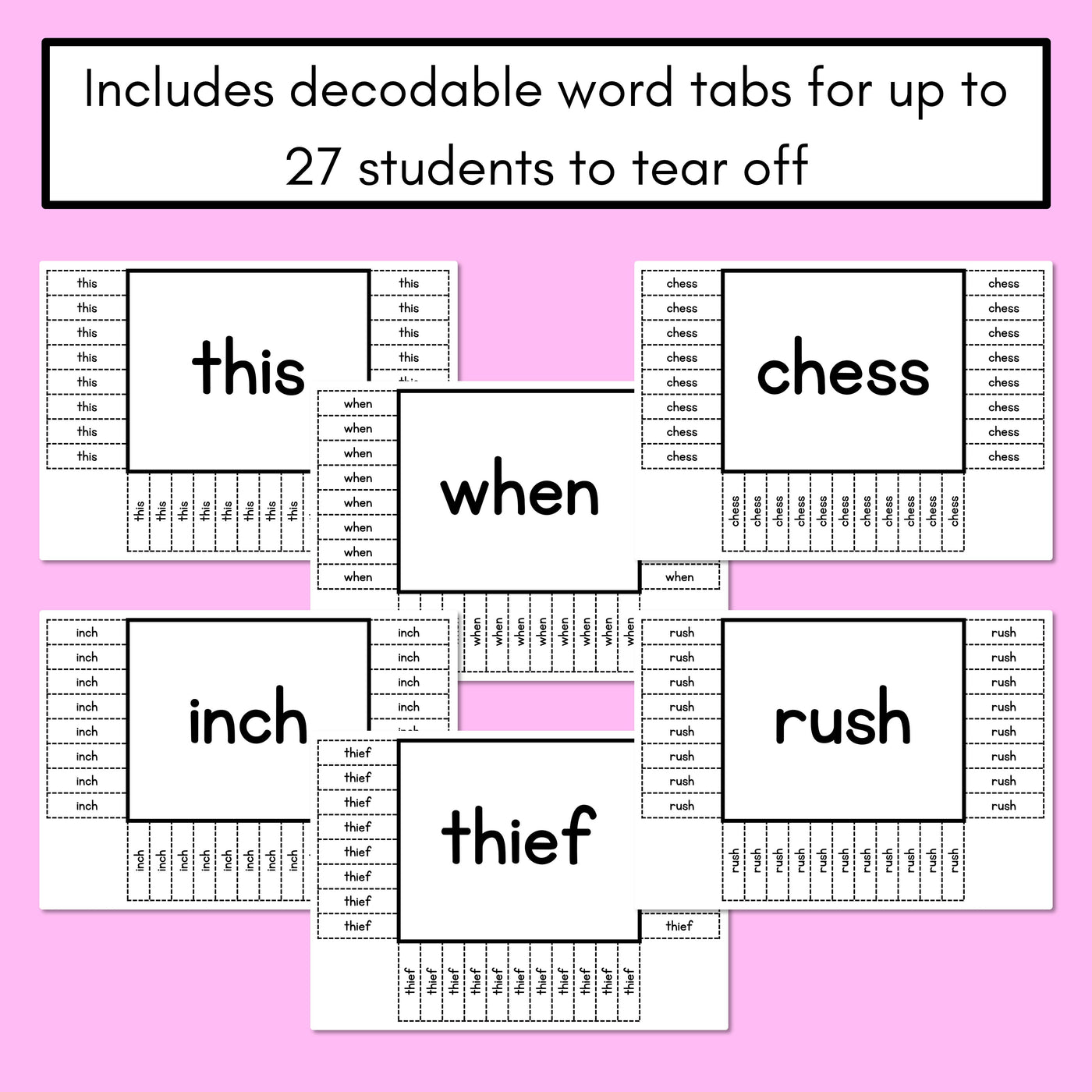 READ THE ROOM - Decodable Words Phonics Activity - Consonant Digraph CH TH SH WH