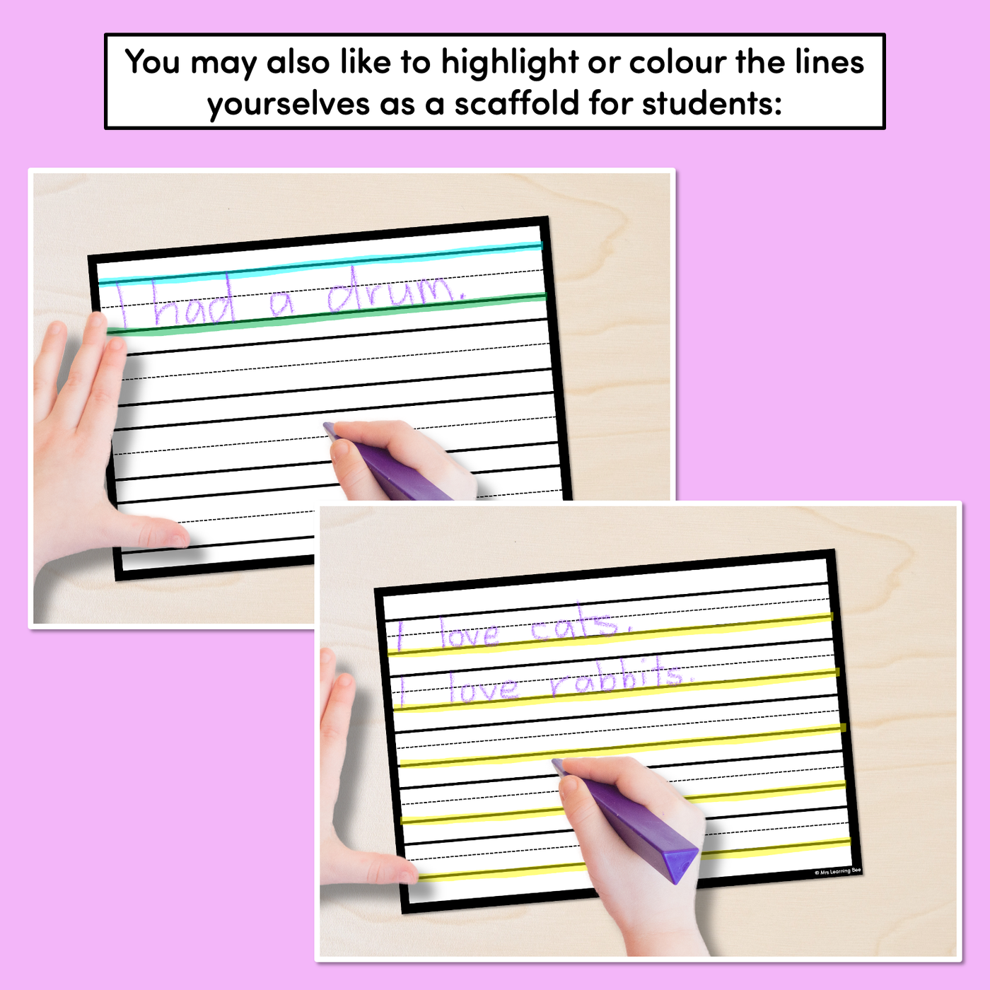 Free Blank Handwriting Worksheets - DOTTED MIDDLE LINE VERSION