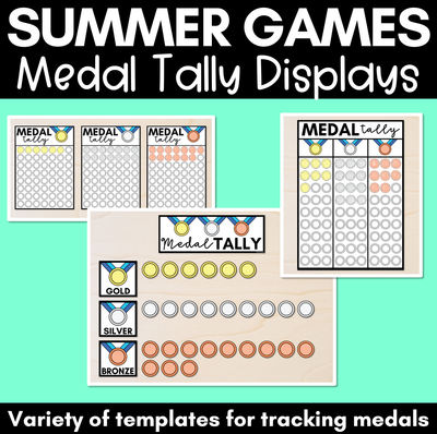 Summer Games Medal Tally Displays