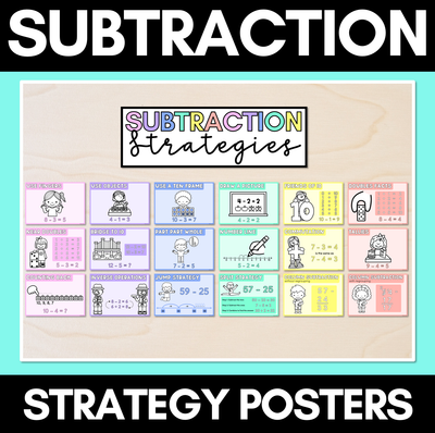 Subtraction Strategy Posters - Maths Strategies for Subtraction