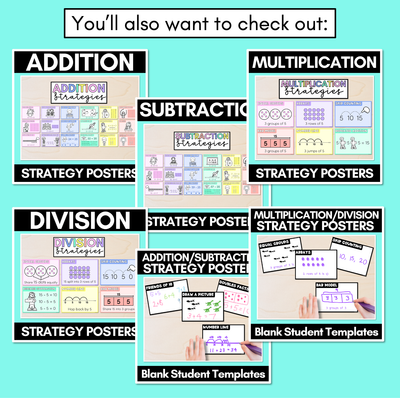 Multiplication Strategy Posters - Maths Strategies for Multiplication