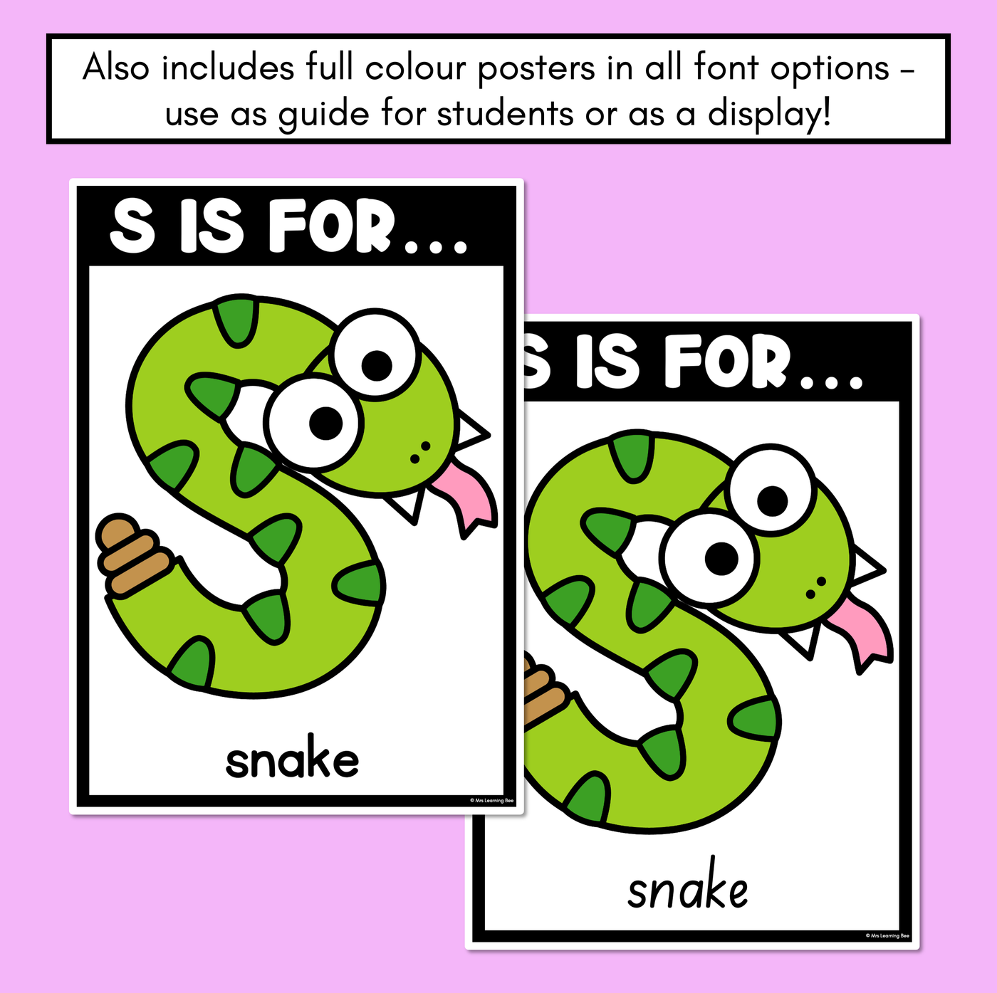 Beginning Sound Crafts - Letter S - S is for Snake