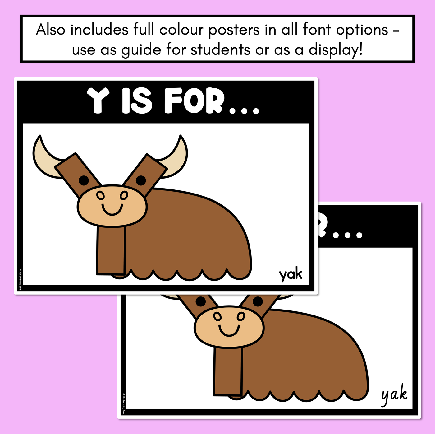 Beginning Sound Crafts - Letter Y - Y is for Yak