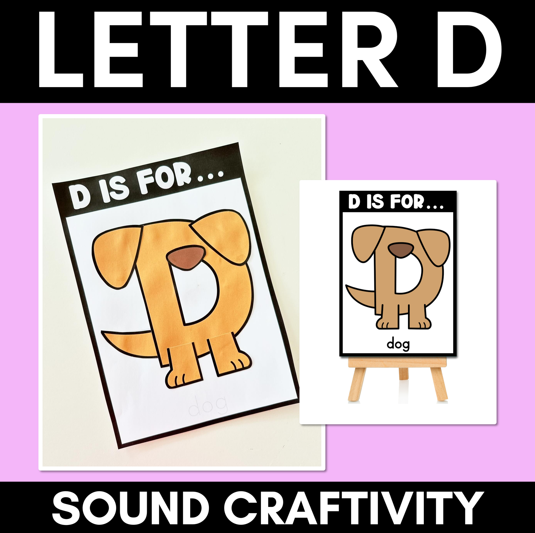 Beginning Sound Crafts - Letter D - D is for Dog – Mrs Learning Bee