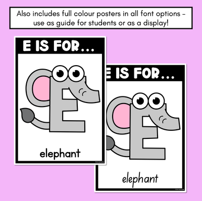 Beginning Sound Crafts - Letter E - E is for Elephant