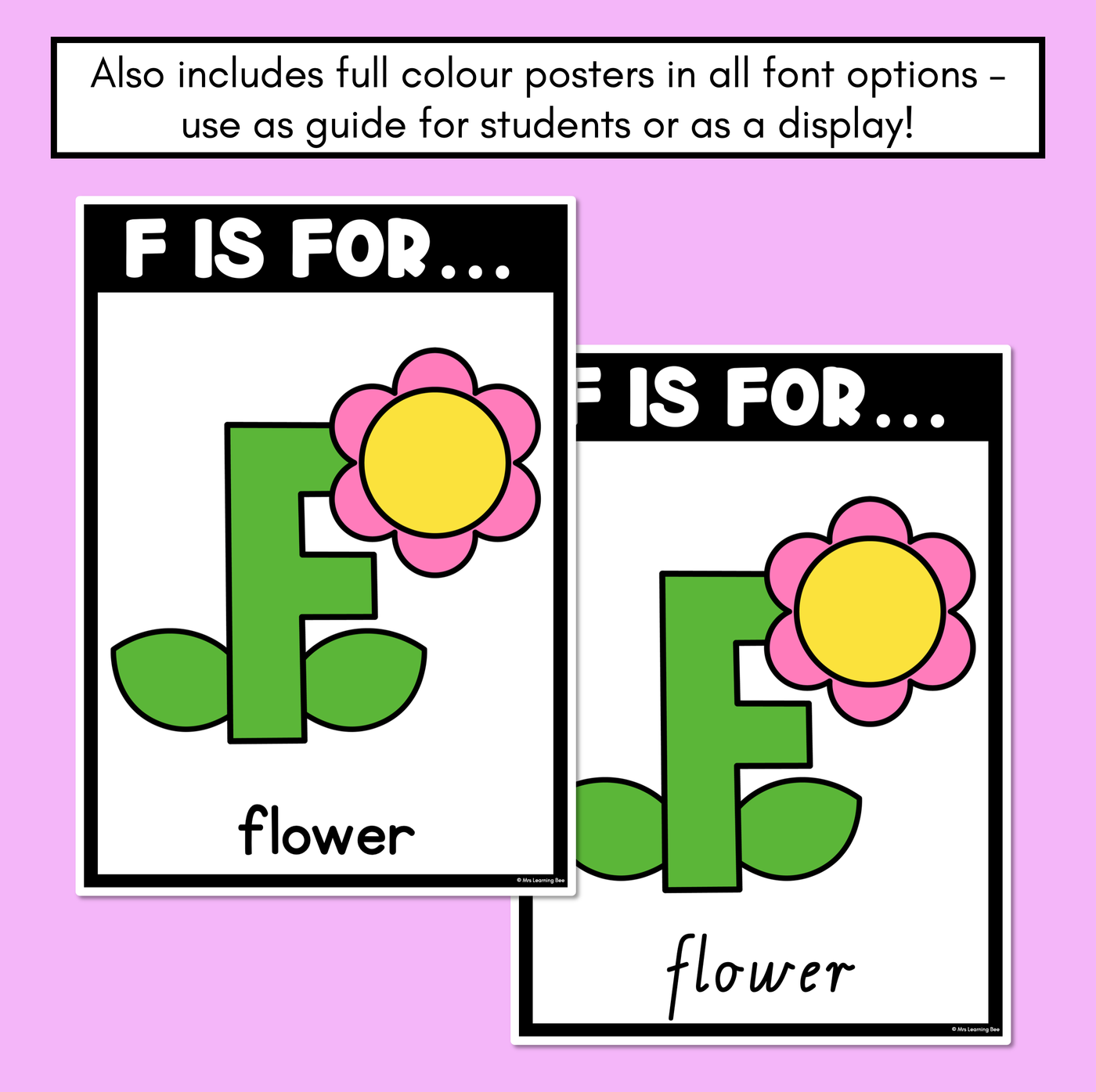 Beginning Sound Crafts - Letter F - F is for Flower