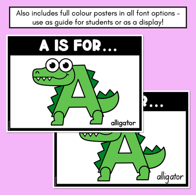 Beginning Sound Crafts - Letter A - A is for Alligator