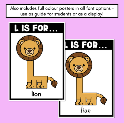 Beginning Sound Crafts - Letter L - L is for Lion