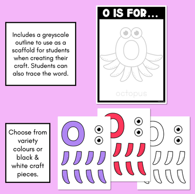 Beginning Sound Crafts - Letter O - O is for Octopus