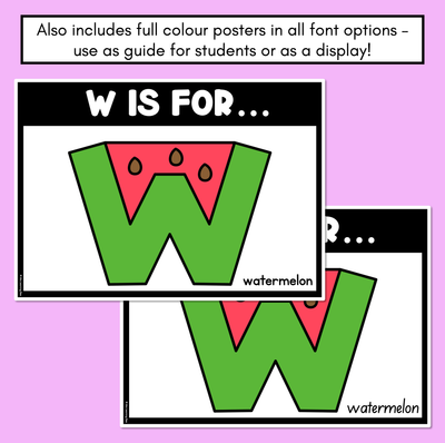 Beginning Sound Crafts - Letter W - W is for Watermelon