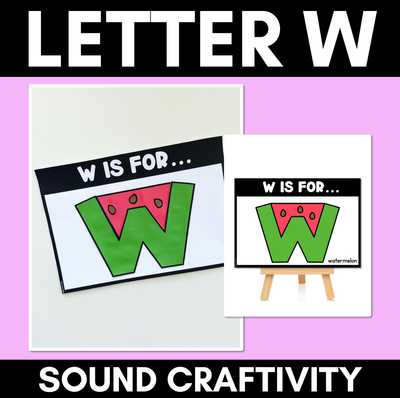 Beginning Sound Crafts - Letter W - W is for Watermelon