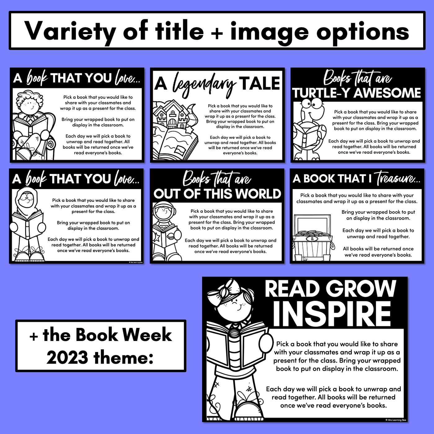 WRAP A STORY BOOK - Book Week or Start/End of Year Classroom Book Activity