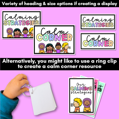 RAINBOW Calm Corner Ideas - Mindfulness and Calming Strategies for Children