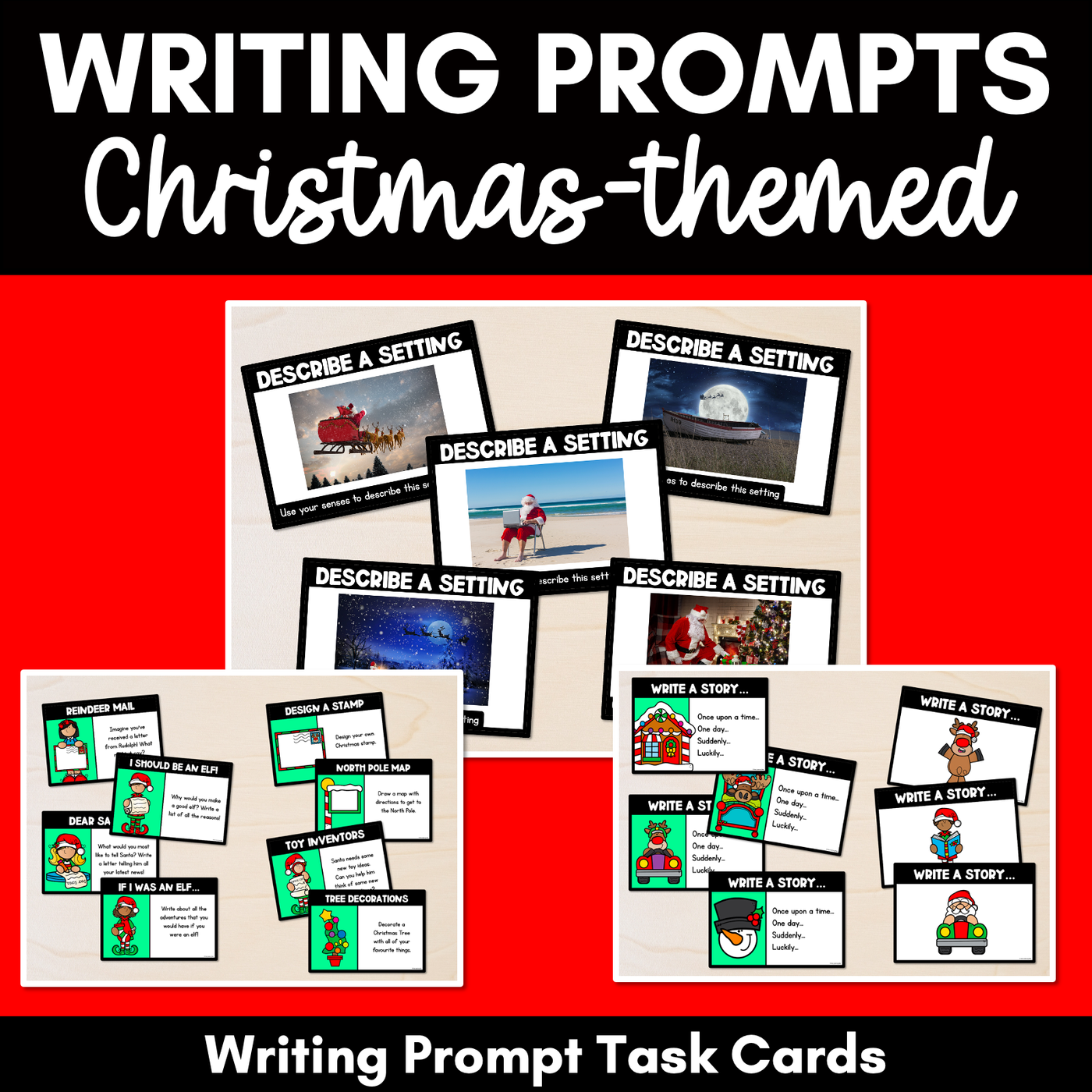 Christmas Writing Prompt Task Cards