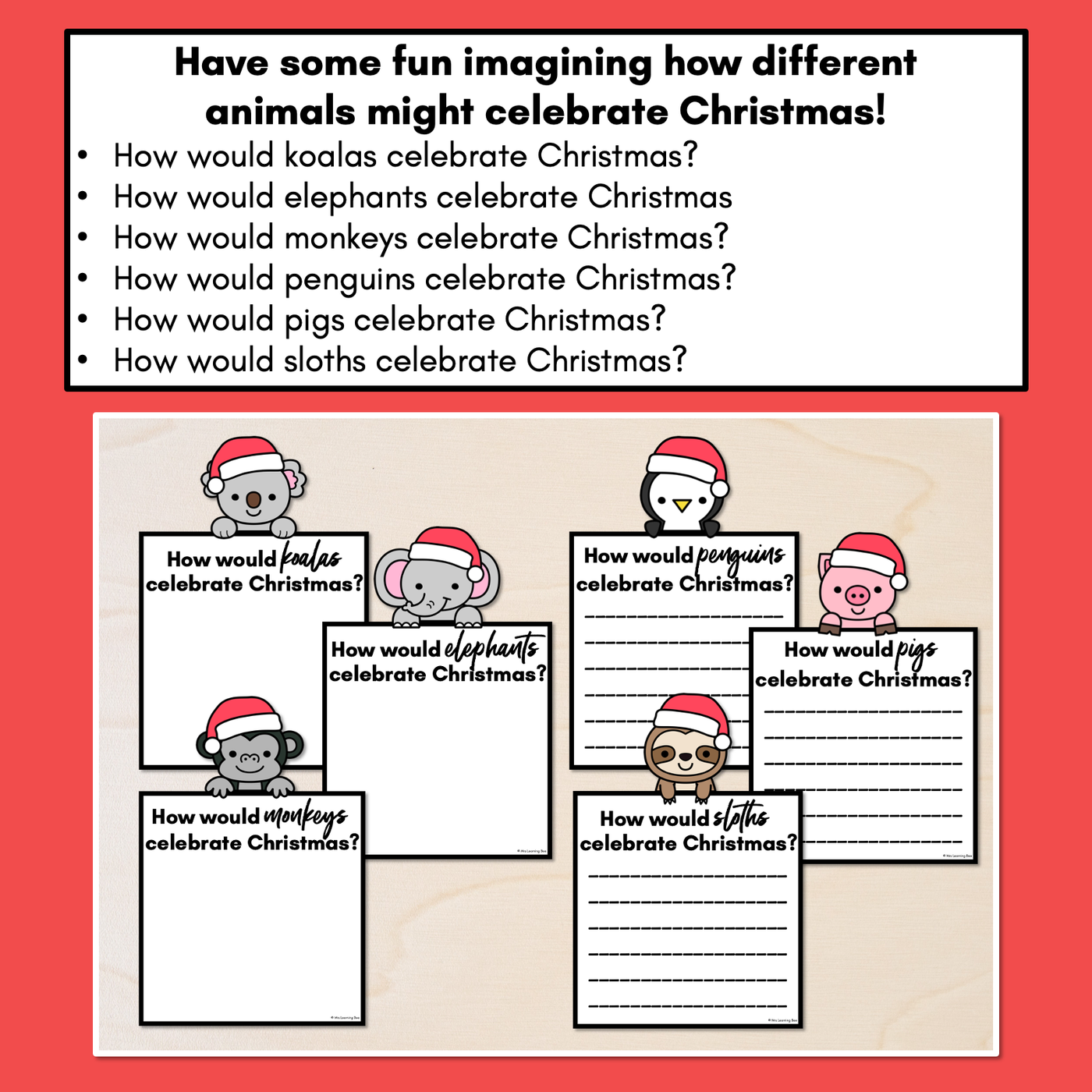 Christmas Writing Templates - Christmas-themed Writing Prompts & Writing Displays