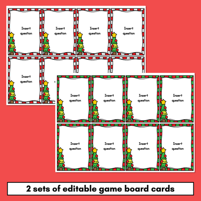 Editable Christmas Board Game Templates