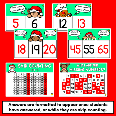 Christmas Activities Kindergarten - Christmas Math PowerPoint