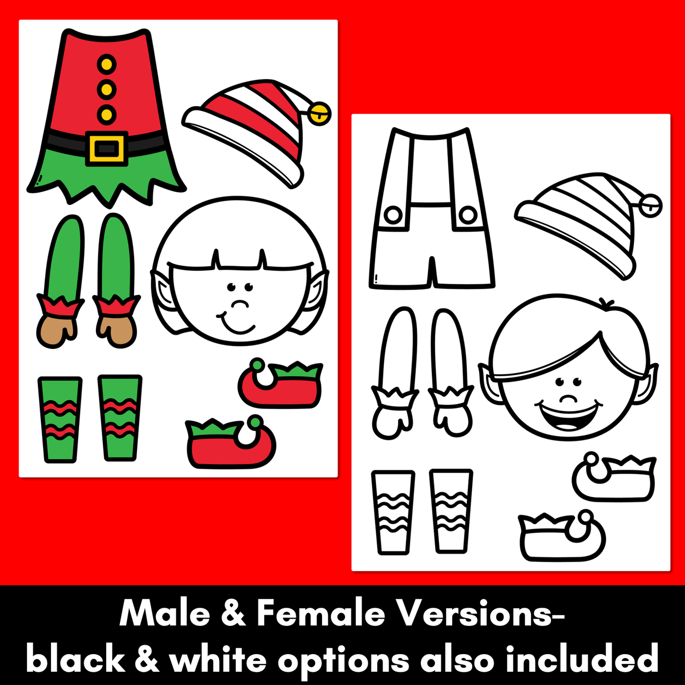 Build An Elf CHRISTMAS CRAFT FREEBIE