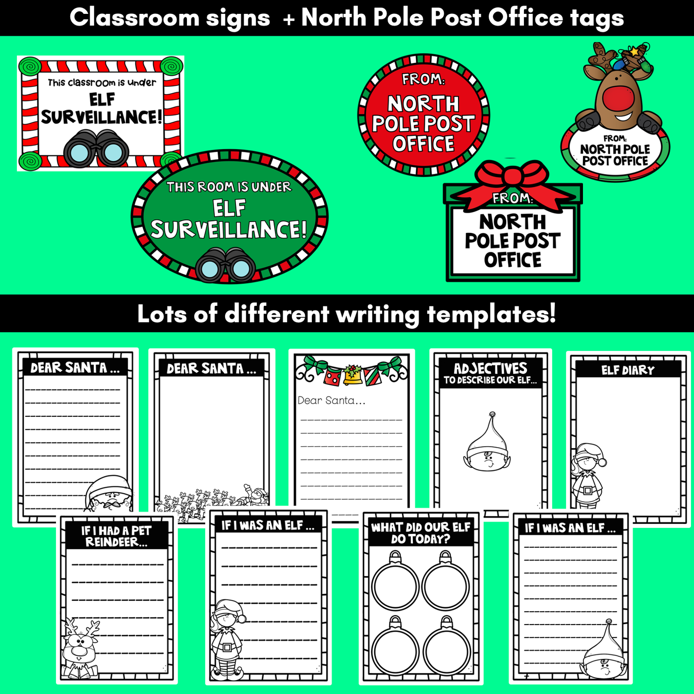 Christmas Elf Activities - Free Elf on the Shelf Printables