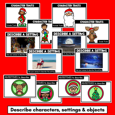 Christmas Activities for Kindergarten, Grade 1 & Grade 2 - Christmas Literacy PowerPoint