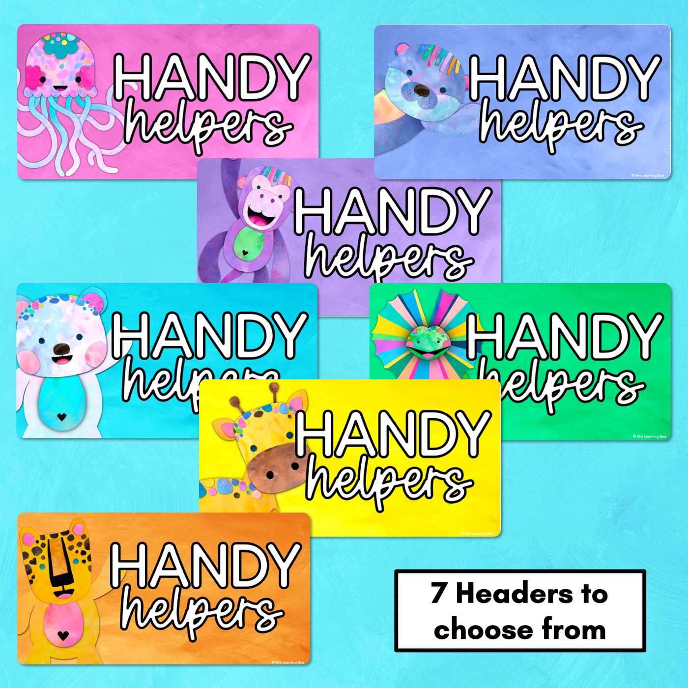 Handy Helpers Classroom Jobs Display - The Kutopia Collection