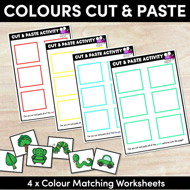Colour Cut & Paste Worksheets