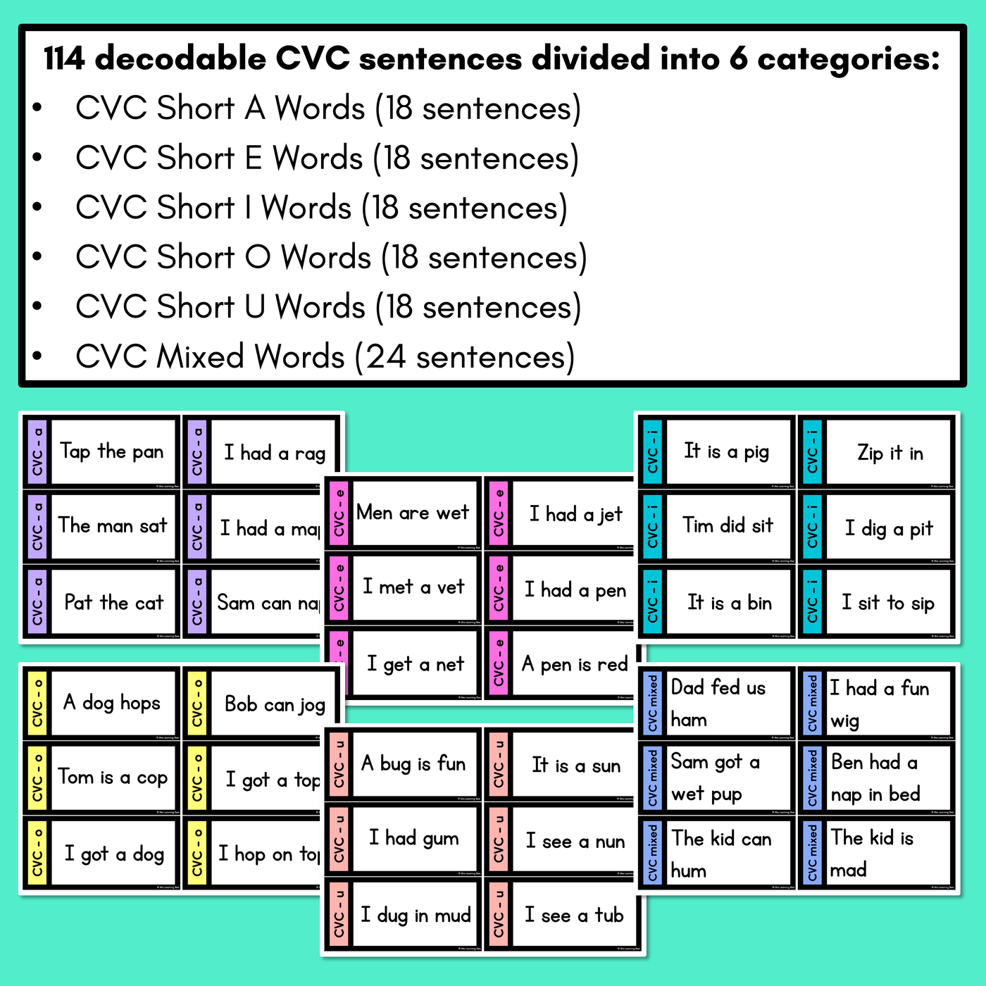 Punctuation Pirates with Decodable CVC Word Sentences - Punctuation Intonation Game