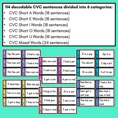 Punctuation Pirates with Decodable CVC Word Sentences - Punctuation Intonation Game