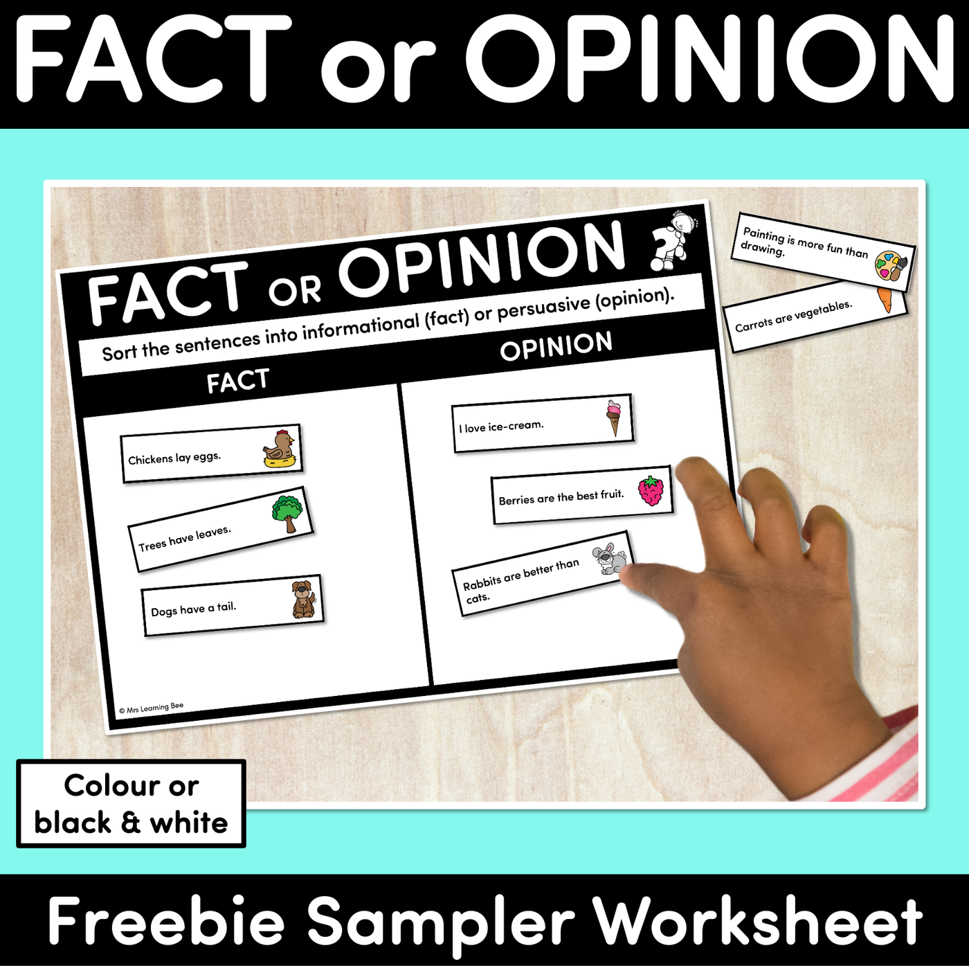 Fact or Opinion Cut & Paste Activity