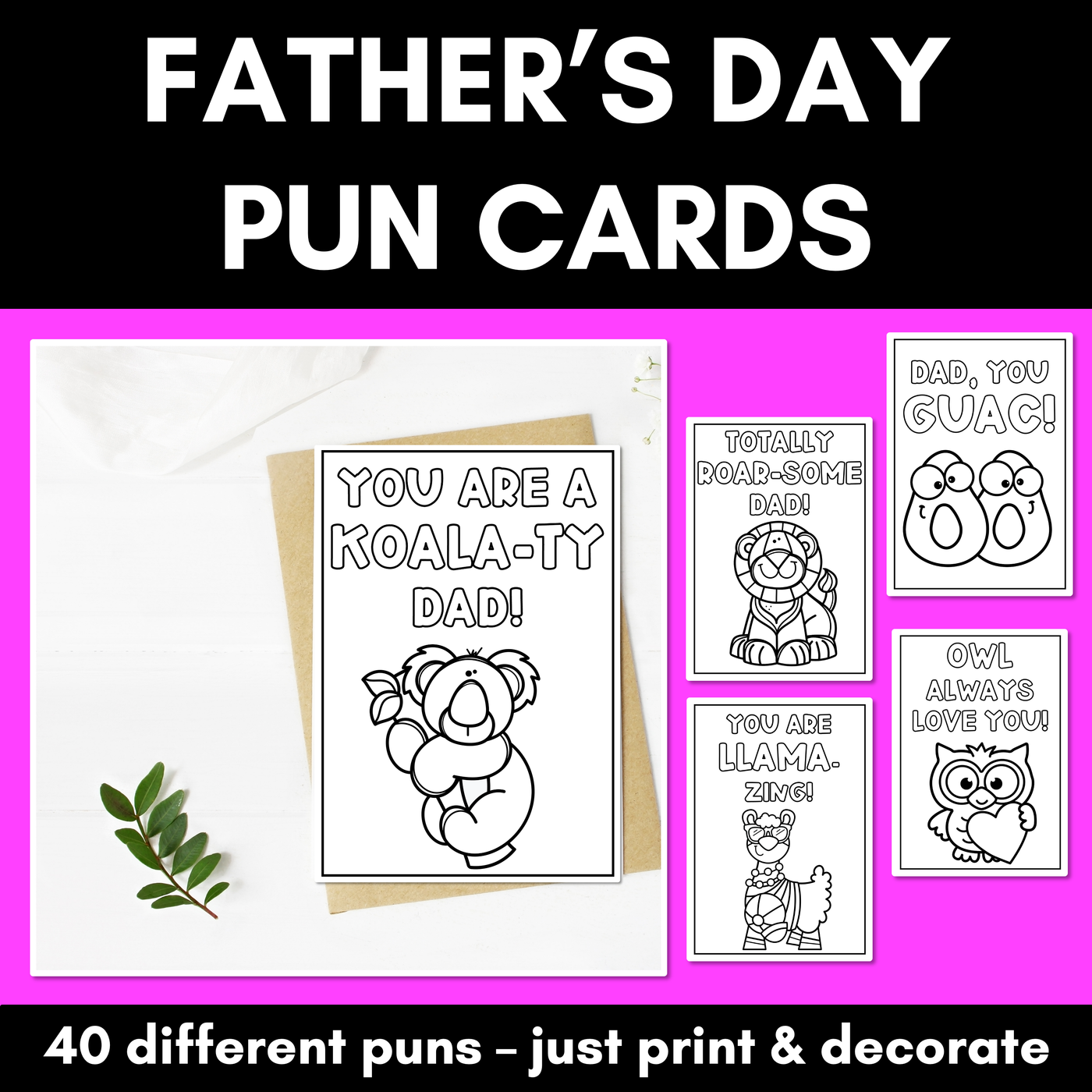 Father's Day Pun Cards
