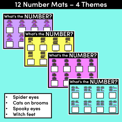 Halloween What's The Number Mats: 11-20