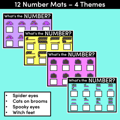 Halloween What's The Number Mats: 1-10