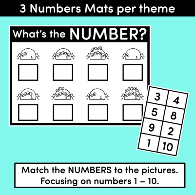 Halloween What's The Number Worksheets: 1-10