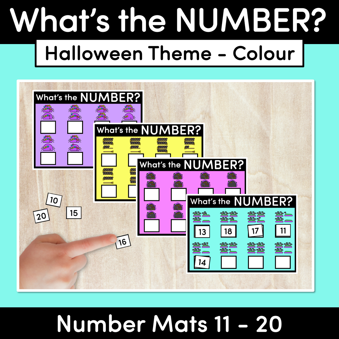 Halloween What's The Number Mats: 11-20