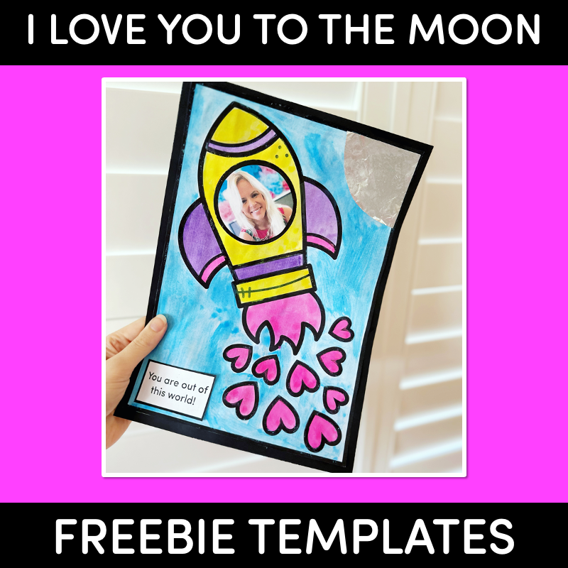 I Love You To The Moon Gift Template