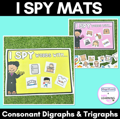 I Spy Magnificent Bundle - CVC & CVCC/CCVC, Consonant Digraphs & Trigraphs & Long Vowels