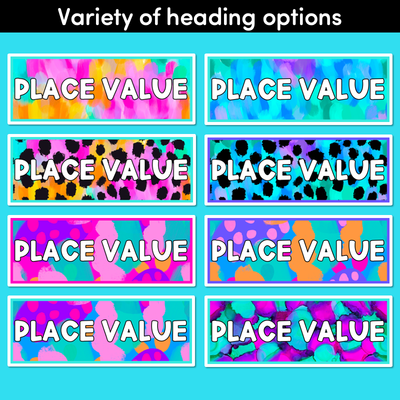 Place Value Posters - Inky Soda Collection