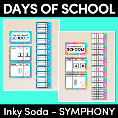 DAYS OF SCHOOL DISPLAY - Inky Soda SYMPHONY Collection