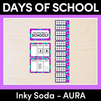 DAYS OF SCHOOL DISPLAY - Inky Soda AURA Collection