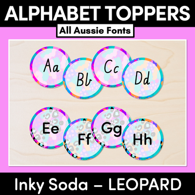 ALPHABET TOPPERS - Inky Soda Collection