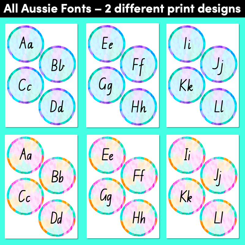 ALPHABET TOPPERS - Inky Soda SYMPHONY Collection