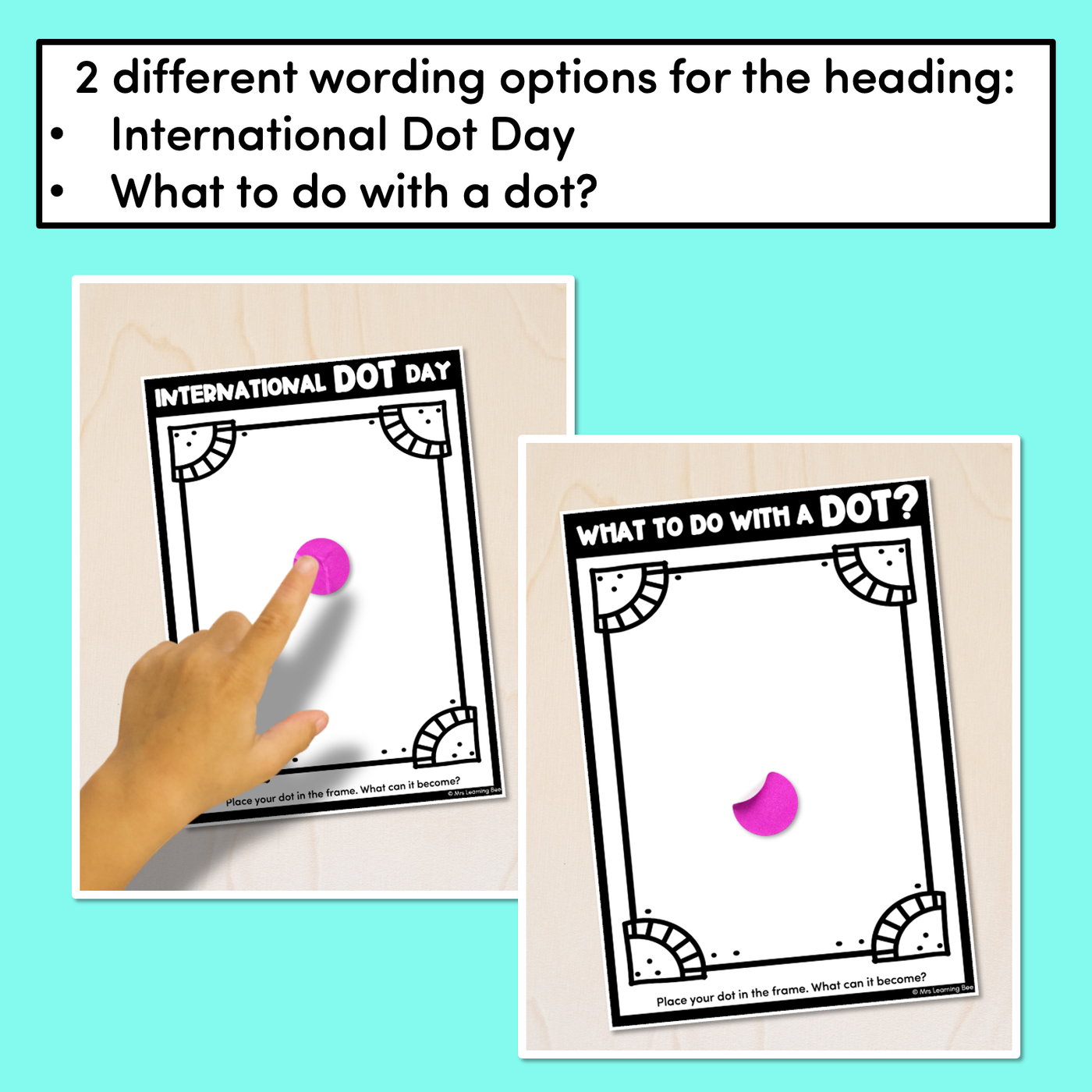 International Dot Day Art Templates - What to do with a dot?