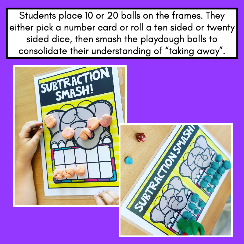 Free Kindergarten Subtraction Game - Subtraction Smash